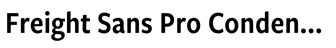 Freight Sans Pro Condensed Semibold